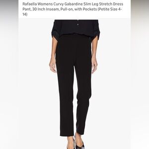 Rafaella Women's Black Straight Leg Pants